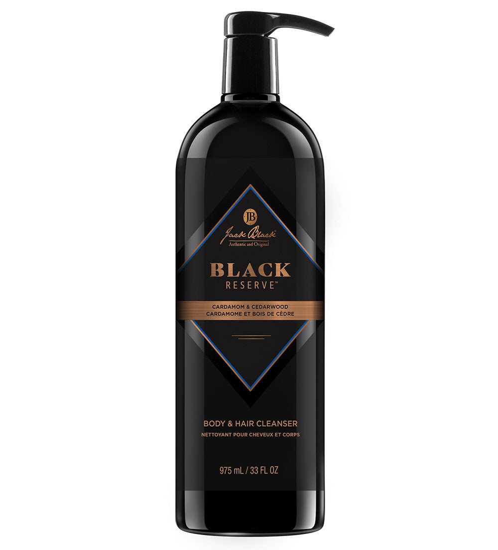 Jack Black Black Reserve Body & Hair Cleanser with Cardamom & Cedarwood