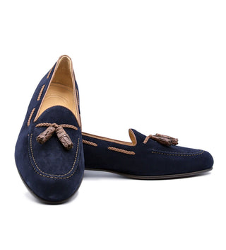 Zelli Naples Sueded Goatskin Tassel Loafer