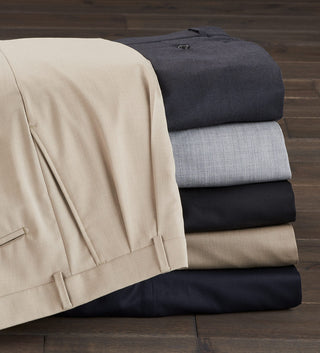 Patrick James Gabardine Double-Pleat Slacks